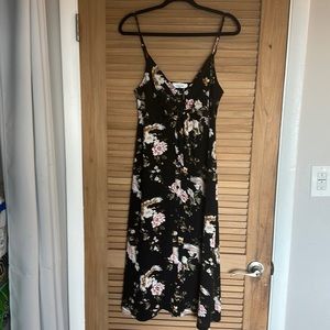 Carley Jean Los Angeles floral midi dress
